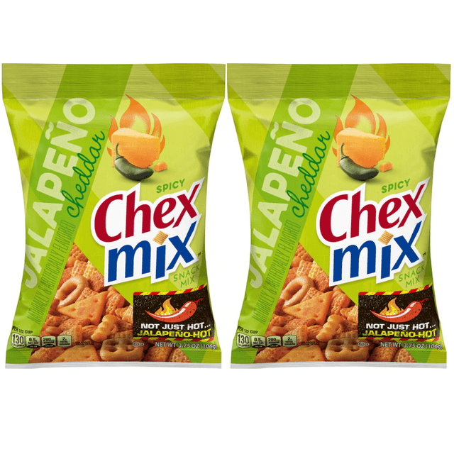 Chex Mix Jalapeno Cheddar Blend Savory On The Go Snack Mix, 3.75 oz, (2