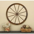 thumbnail image 6 of HGC Steel Rimmed Wooden Wagon Wheel Wall Decor - Set of 2, 6 of 11