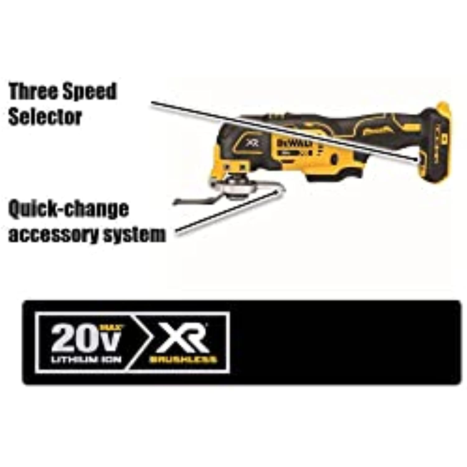 DEWALT 20V MAX 3-Speed Oscillating Tool Kit