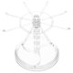 thumbnail image 4 of Soporte de joyería giratoria Collar collar colgante colgante Contador de joyas Organizador de soporte de árboles para collares Pendientes de pulseras Anillo, 4 of 5