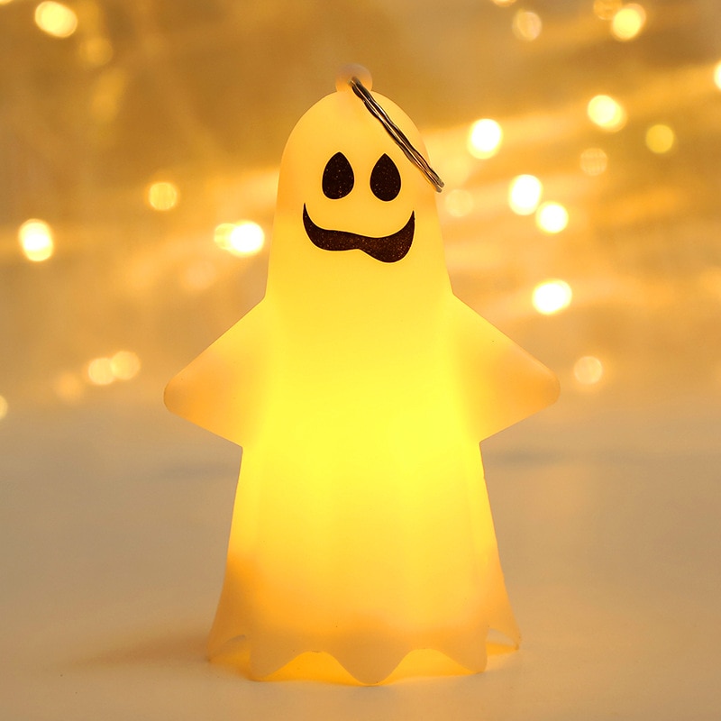 Lampe LED suspendue fantôme pour Halloween, lanterne citrouille d'horreur,  pendentif fantôme, fête d'halloween, maison hantée, décoration de maison,  accessoires d'horreur