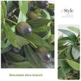 thumbnail image 7 of opvise 1 Branch Artificial Plant with Fake Fruit Realistic Looking 4 Forks Design Simulation Olive Branch Mother's Day Decoration Green, 7 of 7