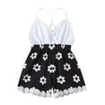 thumbnail image 2 of EGNMCR Rompers for Kids Toddler Kids Girl Vest Backless Sunflower Printed Romper Clothes Sunsuit Outfits Kid Rompers, 2 of 9