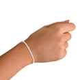 thumbnail image 5 of AFFY 4MM Width Moissanite Diamond Tennis Chain Bracelet in 14k Rose Gold over Silver 7.5" Long, 5 of 6