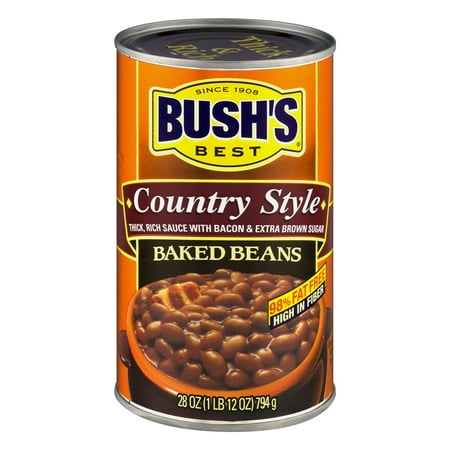 (6 Pack) Bush's Best Country Style Baked Beans, 28 (Best High Fiber Foods For Diverticulitis)