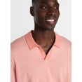 thumbnail image 4 of George Men's Knit Johnny Collar Polo Shirt, Sizes S-5XL, 4 of 5