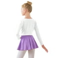 thumbnail image 4 of Daydance Girl's Dance Crop Tops Ballet Wrap Shrug Tops Long Sleeve, 4 of 6