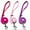 Pink, variant on azuza 3 Pack Fall Nylon Dog Leashes Strong & Durable Basic Dog Leash with Easy to Use Collar Hook for Puppy and Small Dogs, XS (6FT, 3/8")