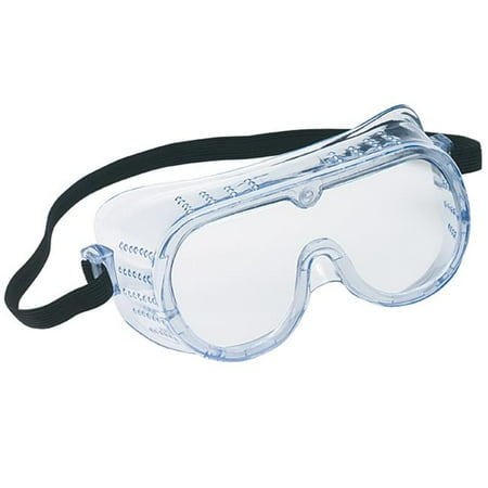 3M Goggle Chemical Splash, Black Strap, Clear Lens, 1 Goggle
