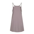 thumbnail image 4 of Athletic Dress Womens Sresses Summer Sleeveless Spaghetti Straps Simple Solid Color dress with shorts underneath womens athletic dress Summer Dresses 01-Light Purple S, 4 of 5
