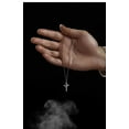 thumbnail image 3 of Leander Cross Ring Necklace, Faith Ring, Jesus Christ Cross Chain and Ring, Unisex, 3 of 7