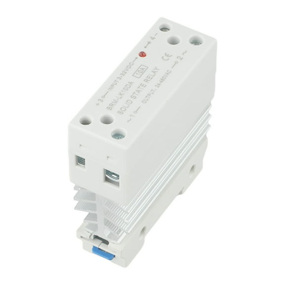 Integrated Rail Solid State Relay 10A Dc Control Ac Single Phase Small Ssrmodule