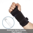 thumbnail image 3 of Muñequera para túnel carpiano para hombres y mujeres, férula de muñeca de metal para soporte de mano y muñeca y alivio del dolor de artritis tendinitis, 3 of 5