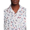 thumbnail image 4 of George Men's & Big Men's Short Sleeve Linen Blend Button-Up Camp Shirt, Sizes S-3XL, 4 of 5