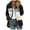 Black, variant on HAPIMO Winter Coats for Women Fuzzy Fleece Jacket Color Block Patchwork Cardigan Coats Outerwear with Pockets Long Sleeve Black XXL