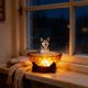 thumbnail image 5 of Lámpara de lectura LED con forma de perro, estatua de resina, adorno para baño de perro, luz ambiental para escritorio, estante, mesita de noche o baño, luz nocturna decorativa alimentada, 5 of 6