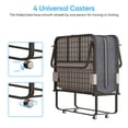 thumbnail image 4 of Mjkone Lit Pliant avec Matelas, Lit Escamotable Pliant pour Petit Espace, Lit Pliable avec Roues Verrouillables, 4 of 7