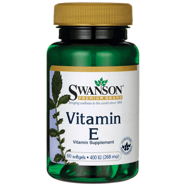 Swanson Vitamin E 180 mg (400 Iu) 60 Softgels