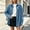 Light Blue, variant on WIZUTIZ Women's Vintage Denim Button Down Jacket Lapel Collar Long Sleeve Double Pockets Loose Fit Casual Fall Winter Coat Outerwear
