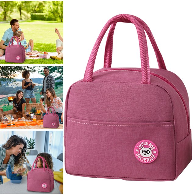 Bsvklp Almuerzo Aislada Bento Aislante para Oficina Picnic Playa (rosa)