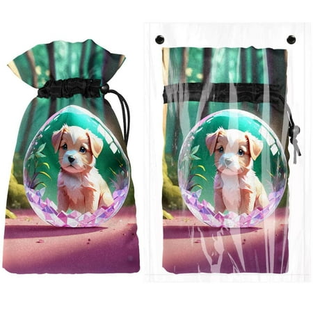 

Josid Dog Pattern Reusable Outdoor Faucet Insulation Covers Waterproof and Freeze-Resistant Spigot Protector Bags 2 Pack 11 x 6.9
