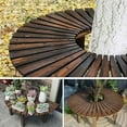 thumbnail image 6 of Tree Bench Wrap Around Tree Bench Wooden Curved Benches Outdoor Strong Bearing Capacity 660Lbs, for Garden Natural 120Cm/47In, 6 of 8