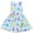 Sky Blue, variant on Sleeveless Girls Dress with Bunny and Butterfly Print Easter Crew Neck Casual Fit Soft Fabric for Daily Wear and Parties