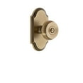 thumbnail image 5 of Grandeur Arcbou_Prv_234 Arc Solid Brass Privacy Door Knob Set - Nickel, 5 of 6