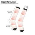 thumbnail image 5 of Daiia Sports Socks Pink Marble Printed Novelty Crew Socks for Men Women Knee High Socks Cotton Socks Soft & Breathable Support Unisex Socks, 5 of 9