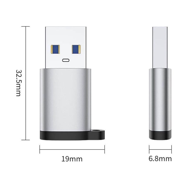 Type C To USB3.0 OTG Computer Charging Converter Portable Adapter Lanyard Anti-Lost Adapter Male To Female Adapter