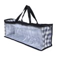 thumbnail image 1 of Bolsa De Mano, Bolsa De Almacenamiento, Fácil De Mover, Mano De Obra Exquisita Para El Hogar. YLSHRF cuadrícula azul, 1 of 8