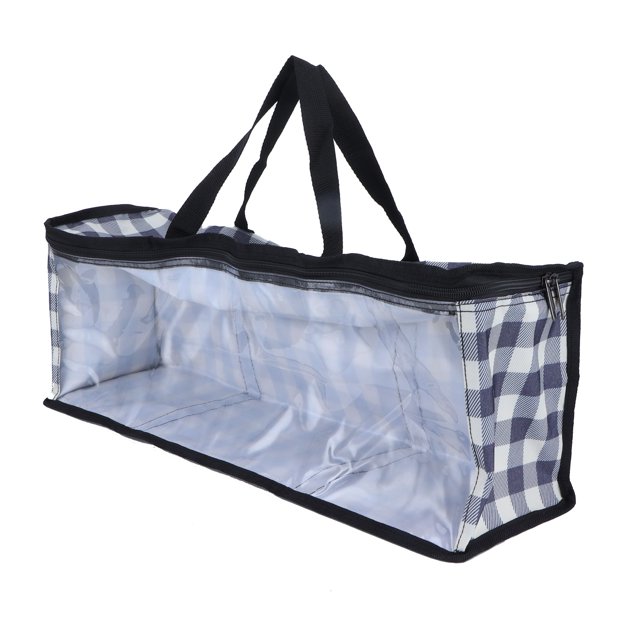 Bolsa De Mano, Bolsa De Almacenamiento, Fácil De Mover, Mano De Obra Exquisita Para El Hogar. YLSHRF cuadrícula azul