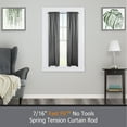 thumbnail image 2 of Kenney  Fast Fit No Tools 7/16" Spring Tension Rod, 4-Pack 28-48" - Black, 2 of 5