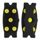 thumbnail image 1 of [Video Disponible] Crampones Simples 5 Dientes Crampones Silicona para Montañismo Al Aire Libre Cubrezapatos Antideslizantes Clavos Que No Caen Garras para Nieve Talla Única (par Y Amarillo), 1 of 9