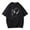 Black, variant on Men Summer Tops Men's Short Sleeve T Shirt Round Neck Trend Base Shirt Half Sleeve Loose Body Shirt for Everyday Casual Wear Khaki 3XL