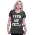 thumbnail image 4 of Feed Me Pizza Womens Slim Fit Graphic Tee Brisco Brands X, 4 of 4