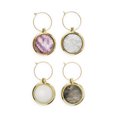 thumbnail image 1 of Twine 6157 Garden Party: Agate Wine Charm Set, One Size, Multicolor, 1 of 1