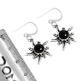 thumbnail image 3 of Natural Black Onyx Women Jewelry 925 Sterling Silver Earring, 3 of 4