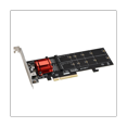 thumbnail image 4 of PCIE3.1 X8 vers Double Carte d'Extension de Disque Dur M.2 Puce ASM1812 Supporte Carte Adaptateur de Protocole NVME, 4 of 6
