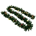 thumbnail image 5 of vidaXL Christmas Garland with Baubles and LED Lights Green 65.6' PVC, 321509, 5 of 8