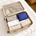 thumbnail image 3 of Travel Toiletry Bag, Blue Hanging Foldable Lightweight Carry On Makeup Organizer, 1 Pack Portable Waterproof Storage Pouch, for Business Trip Camping Gym Daily Toiletries Cosmetics Organization, 3 of 5