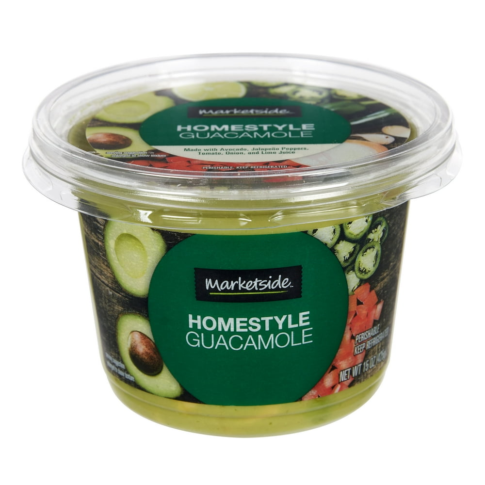 Marketside Homestyle Guacamole, ReadytoEat Guacamole, 15 oz Walmart
