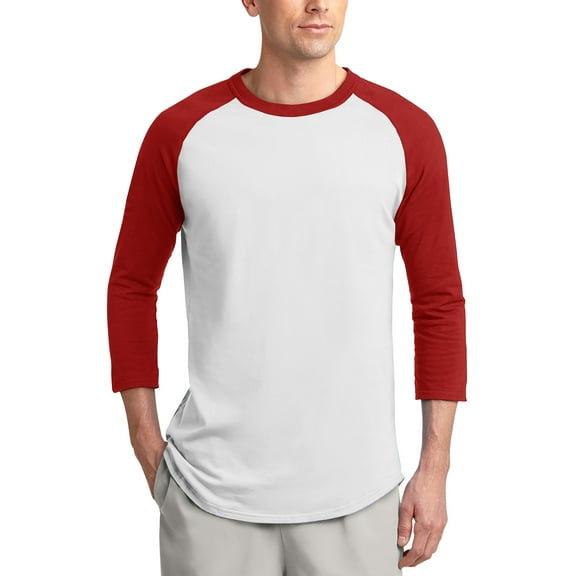 Ma Croix Mens Baseball Raglan 3/4 Sleeve Plain Jersey Team Uniform Athletic Sportswear T Shirt