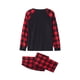 thumbnail image 5 of Pijamas navideños familiares Fiomva a cuadros rojos a juego, pantalones de pijama navideños 2023 (bebés, niños, hombres y mujeres), 5 of 6
