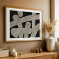 thumbnail image 5 of Ink Work 016 - Painting Abstract Modern Art Geometric Minimalist Black and White Pattern Unframed Wall Art Print 4 x 6 inches, 5 of 7