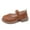 Brown, variant on FDDMis Kids Dress Shoes Gold Dress for Girls Black Jazz Shoes Flats for Tap Dance Shoes for Toddler Sandal Size 9 Toddler Sandals Girls Toddler Beach