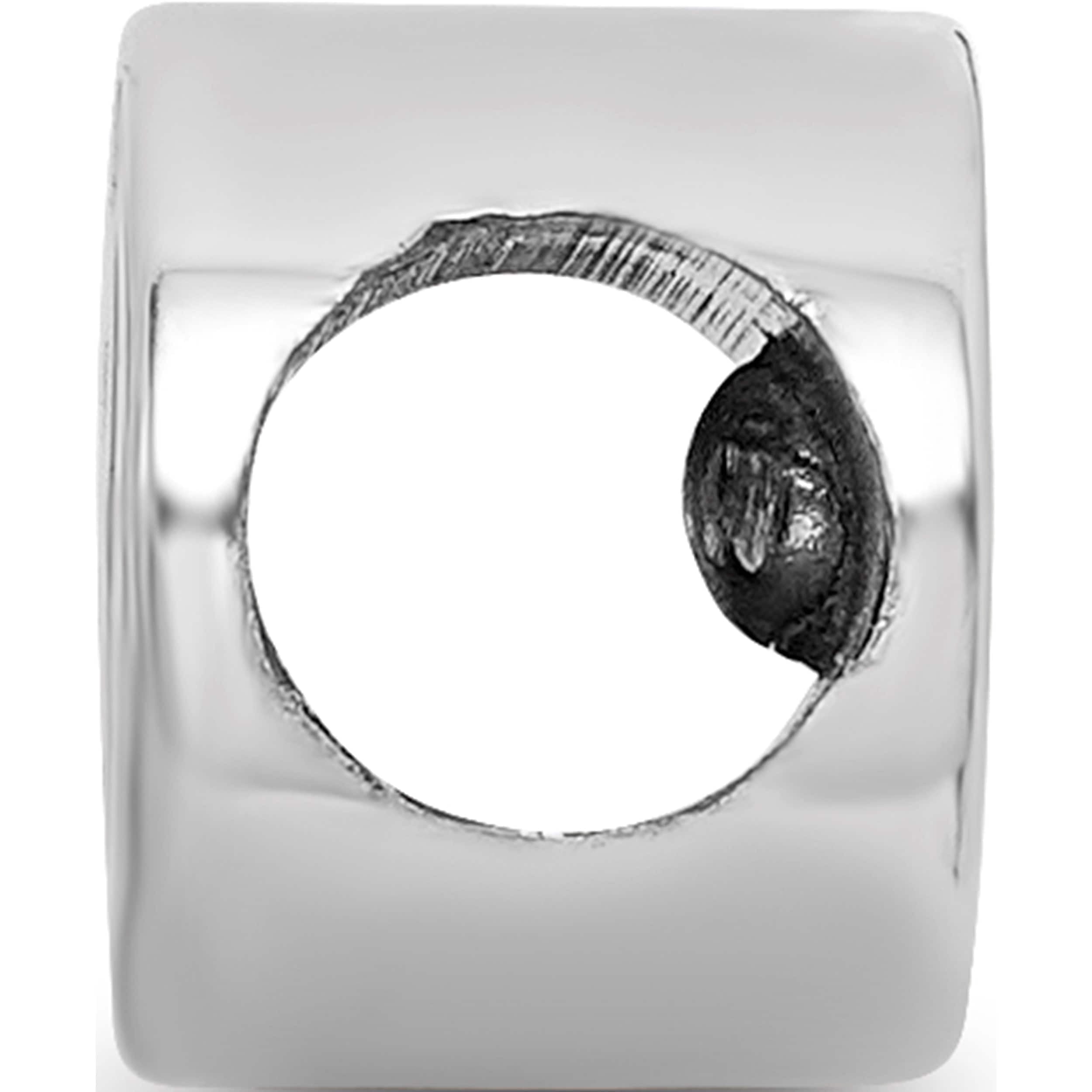 Sterling Silver Logoart Kappa Gamma Oval Letters Bead (0.35 X 0.6) Made In United States kkg002bd-ss