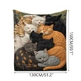 thumbnail image 3 of Manta de franela polar | Manta suave y acogedora para dormir | Manta para sofá o sillón para todas las estaciones | Manta ligera y cálida para el hogar, la oficina y los viajes | 50 x 60 pulgadas, 3 of 5