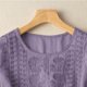 thumbnail image 2 of TaTaai Loose Fit Women's T-Shirt / Cotton Linen Embroidered Blouse / Vintage Style Short Sleeve Round Neck Top Gift, 2 of 5