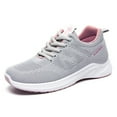 thumbnail image 2 of IEMIEMIEM Womens Sneakers Lightweight 2026 Tennis Walking Shoes Sports Running Shoes for Woman Mesh Breathable Gym Fashion Sneakers Athletic Comfortable Casual Shoes Gray 5.5 Wide, 2 of 4